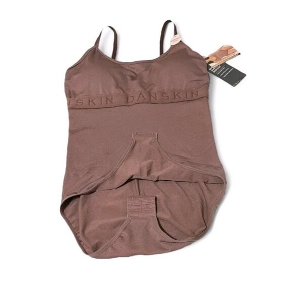 Danskin Women's Seamless Shaping Bodysuit Size M Brown Adjustable NWT - Picture 2 of 15